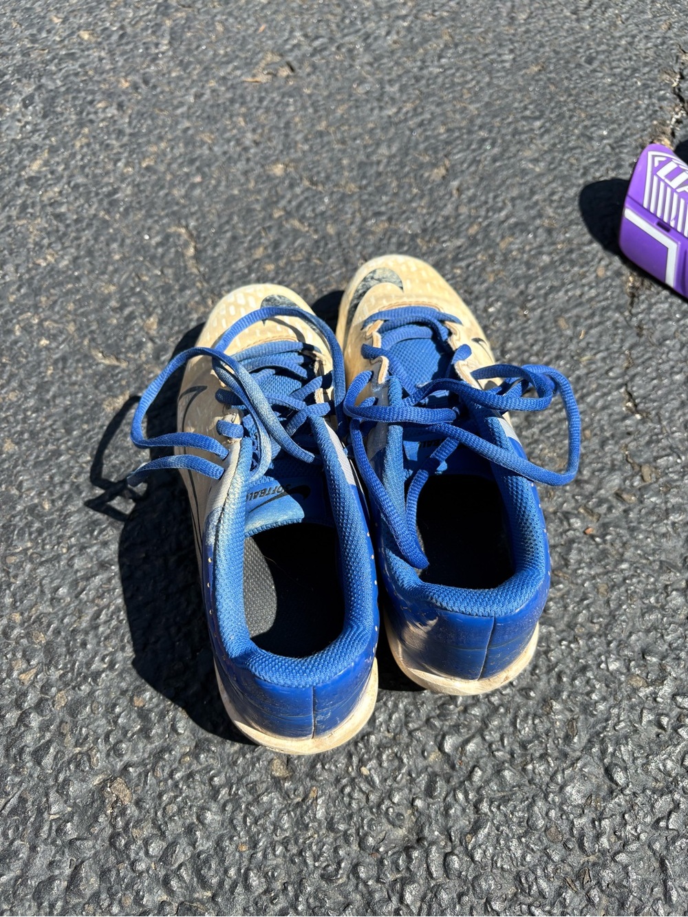 Nike Blue and White Kids Sneakers